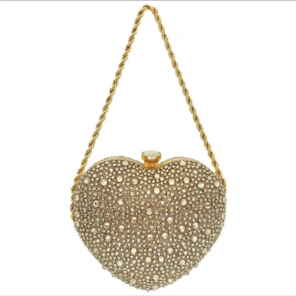 Handbags - Heart Shaped Clutch/Evening Bag w Crossbody Strap